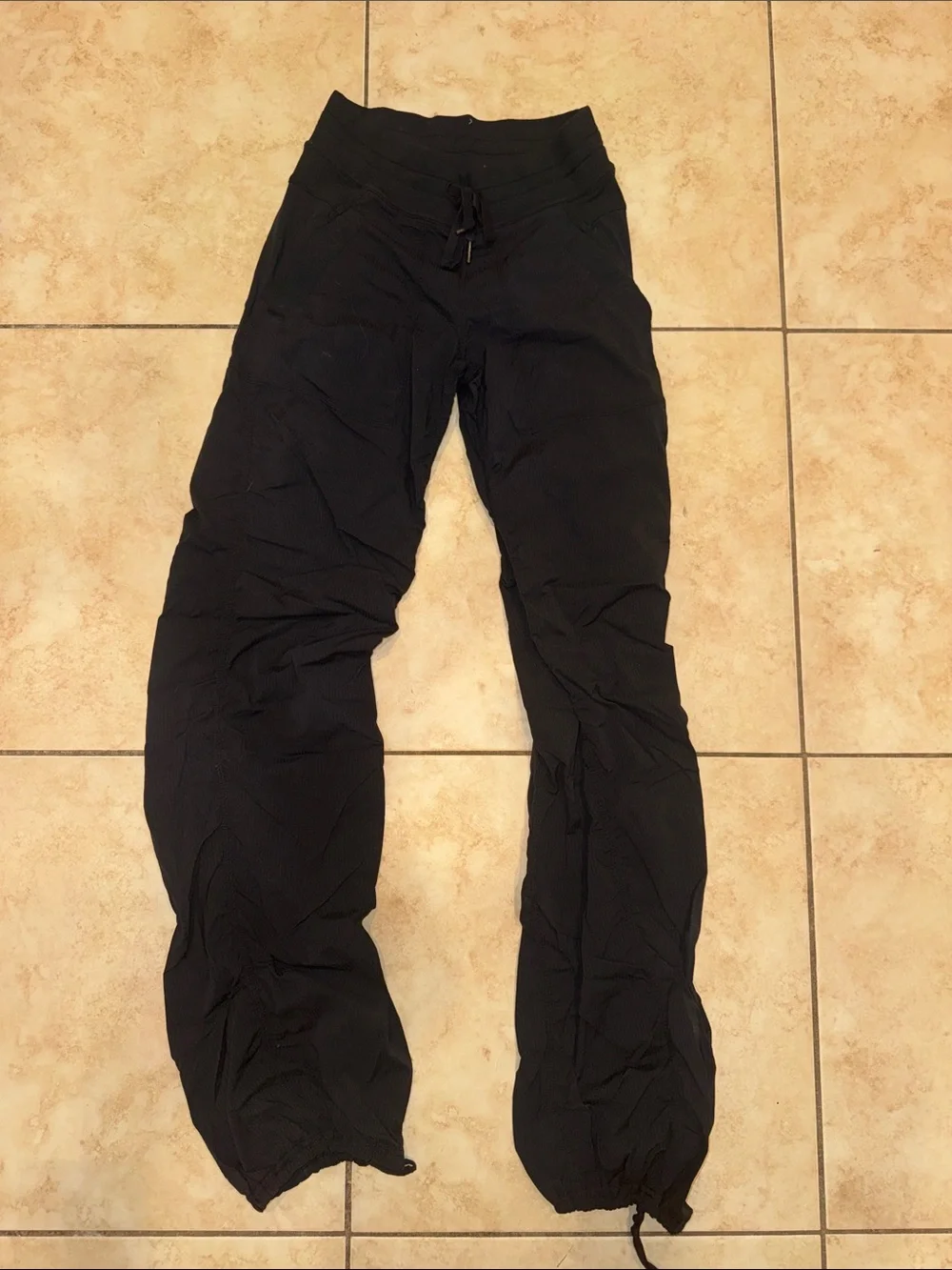 lululemon athletica Black Drawstring Track Joggers